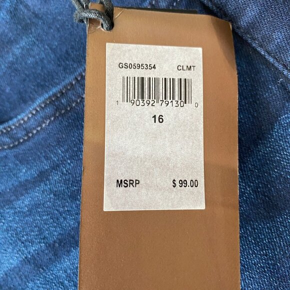 Jen7 by 7 for all mankind women's 16 dark blue ankle skinny stretch jeans - Picture 10 of 13